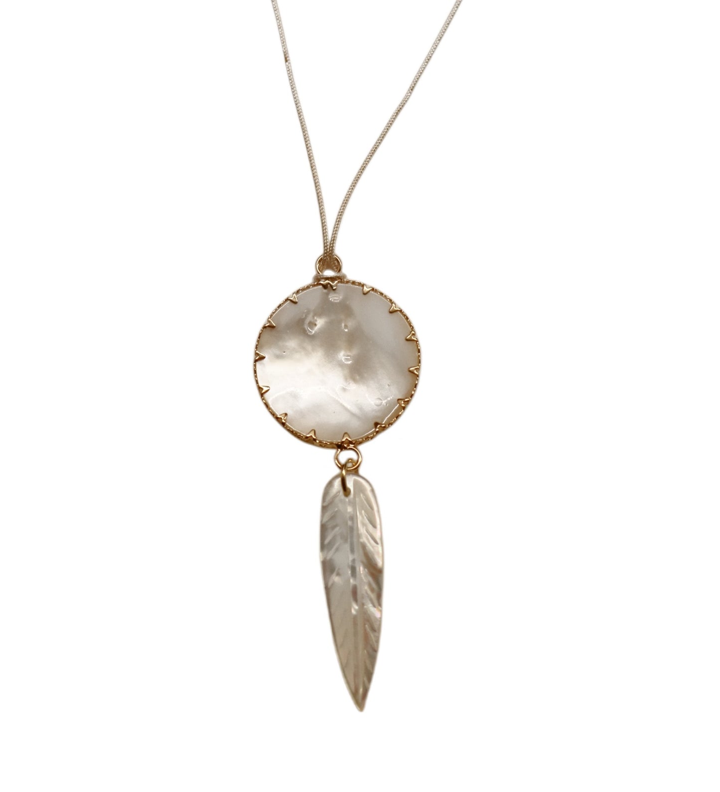 Pearl & Leaf Necklace