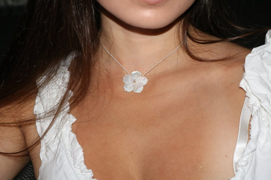 Flower Cord Necklace